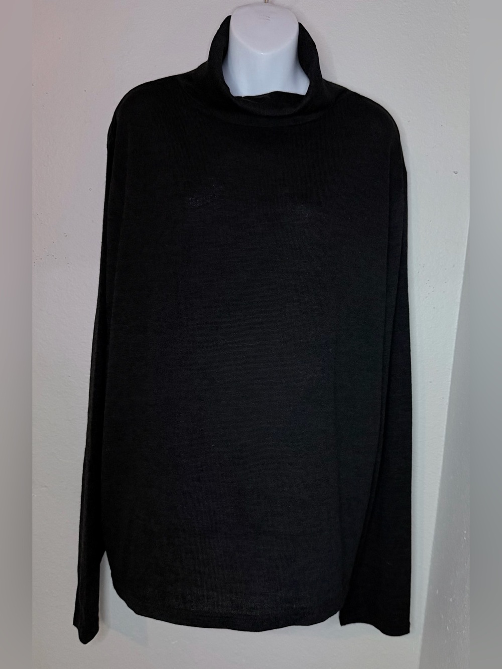 H2H Black Oversized Soft Long Sleeve Sweater Women 3XL